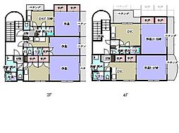 広島電鉄1系統 県病院前駅 徒歩4分の賃貸マンション 4階1DKの間取り