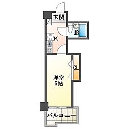 IBビル・2 1Kの間取図画像
