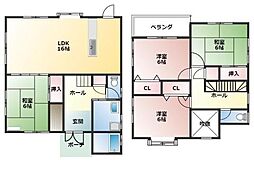JR芸備線 三次駅 徒歩18分の賃貸一戸建て 4LDKの間取り