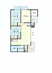 ラ・フォーレ三原 3LDKの間取図画像