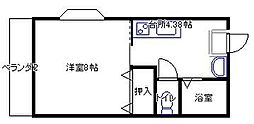 末広アパート 1Kの間取図画像