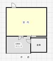 イーグル 1階ワンルームの間取り