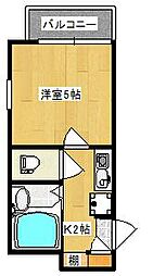 オーシャン14　タワールーム 903 9階1Kの間取り