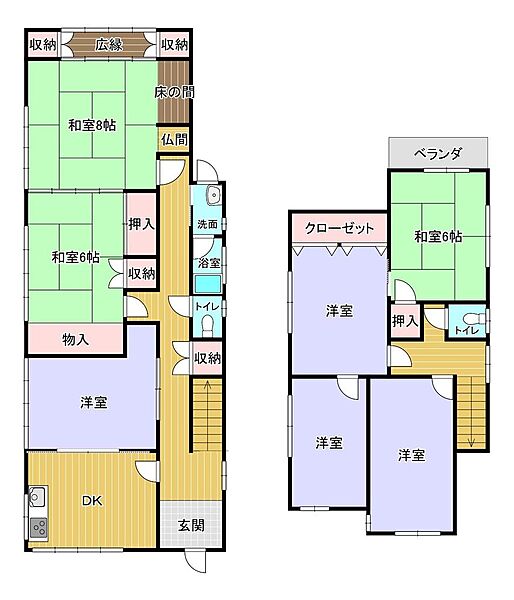 間取りを拡大表示