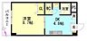 間取り：南東向きの日当たりの良い1DKのお部屋♪