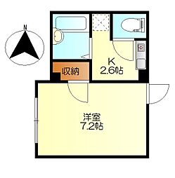 エースビル ワンルームの間取図画像