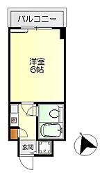 朝日プラザ呉センターコア 1Kの間取図画像