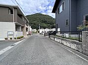 見通しの良い前面道路。