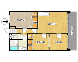 サニースクエア 3LDKの間取図画像