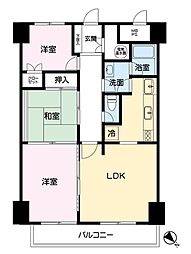 シャンボール広交 3LDKの間取図画像