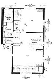 サンサールA 1LDKの間取図画像