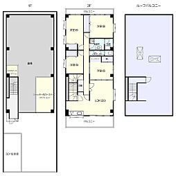 1UPBLD 4LDKの間取図画像