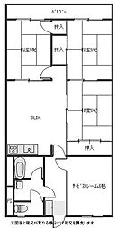 マキシマコーポ高須 3SLDKの間取図画像