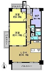 間取図画像 2SLDK