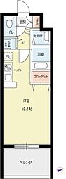 AXiS曙 602 5階1Kの間取り