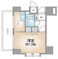 ダイアパレス一番町 1Kの間取図画像