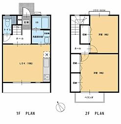 ファミール中須B 2LDKの間取図画像