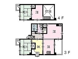 レジデンスユー 3SLDKの間取図画像