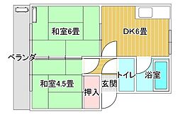 間取図画像 2K