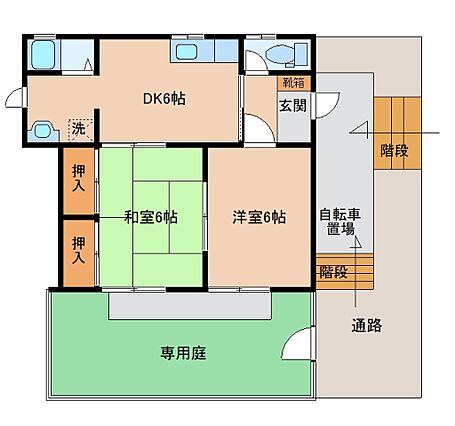 1F 間取図