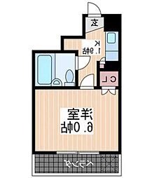JR山陽本線 広島駅 徒歩20分の賃貸マンション 4階1Kの間取り