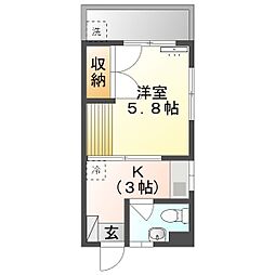 間取図画像 1K