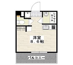 アルヴィータ古島 203 2階ワンルームの間取り