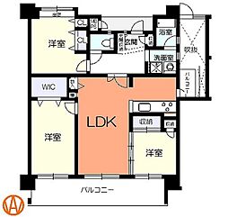 ライオンズシティおもろまち 3LDKの間取図画像