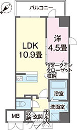 N-FLATmatsuyama 1LDKの間取図画像