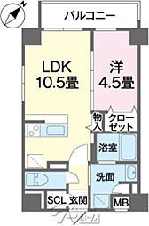 グラン・ルーダイワ 1LDKの間取図画像