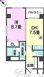フジスター宜野湾 1DKの間取図画像
