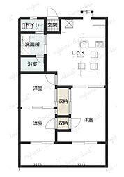 東宝33 3LDKの間取図画像
