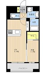 LIBTH旭橋2 1LDKの間取図画像