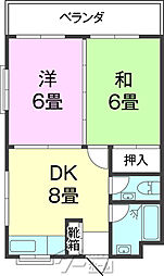間取図画像 2DK
