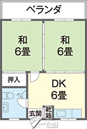 間取図画像 2DK