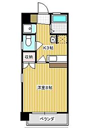 エステートN 1Kの間取図画像