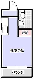 ナチュライフウラソエ ワンルームの間取図画像