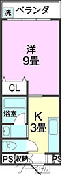 ミリオンマンション 1Kの間取図画像
