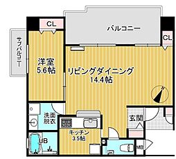 間取図画像 1LDK
