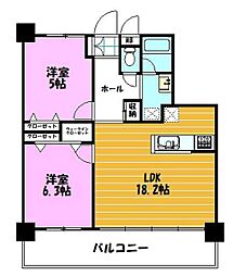 間取図画像 2LDK