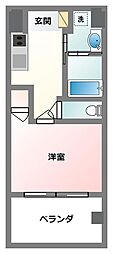 ヒルトップネクスト 1Kの間取図画像