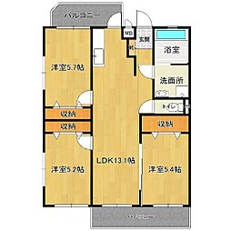 ＮＫＤ 201 2階3LDKの間取り