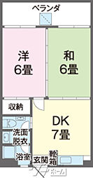 間取図画像 2DK