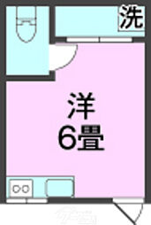 沖縄ハイランズアイリ ワンルームの間取図画像