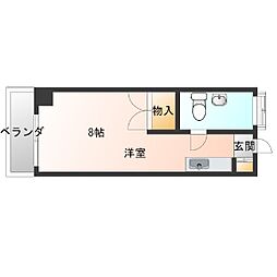 センチュリー屋富祖 ワンルームの間取図画像