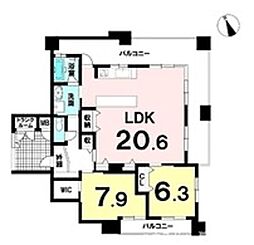 間取図画像 2LDK