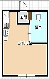 安寿の杜 ワンルームの間取図画像