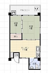 間取図画像 2DK