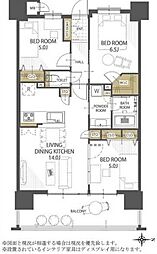 ブランシエラ那覇曙プレミスト 3LDKの間取図画像