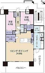 アルファステイツ北谷ヒルズ 12- 2LDKの間取り